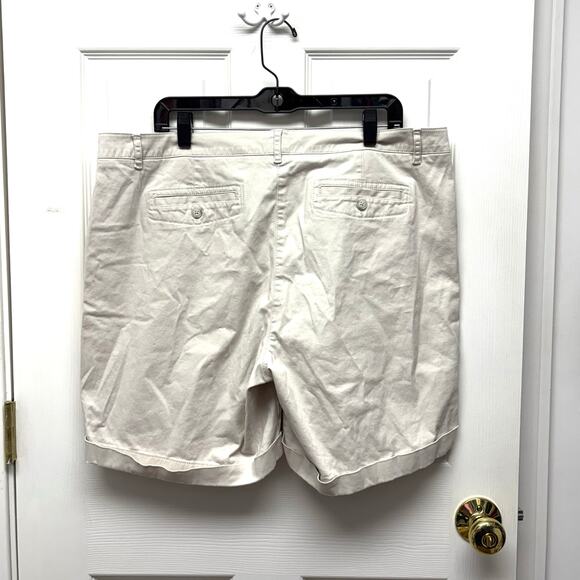 J.Jill Shorts, Tan Khaki Live In Chino, Cuffed, Women's Size 18 - Picture 2 of 5